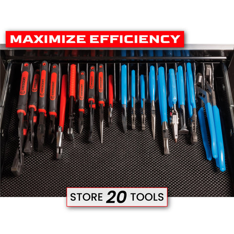 Generic high-quality plastic organizer closeup emphasizes durability and grease resistance.