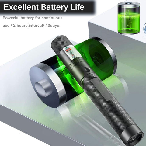 Generic long-range laser pointer ideal for presentations and outdoor use.