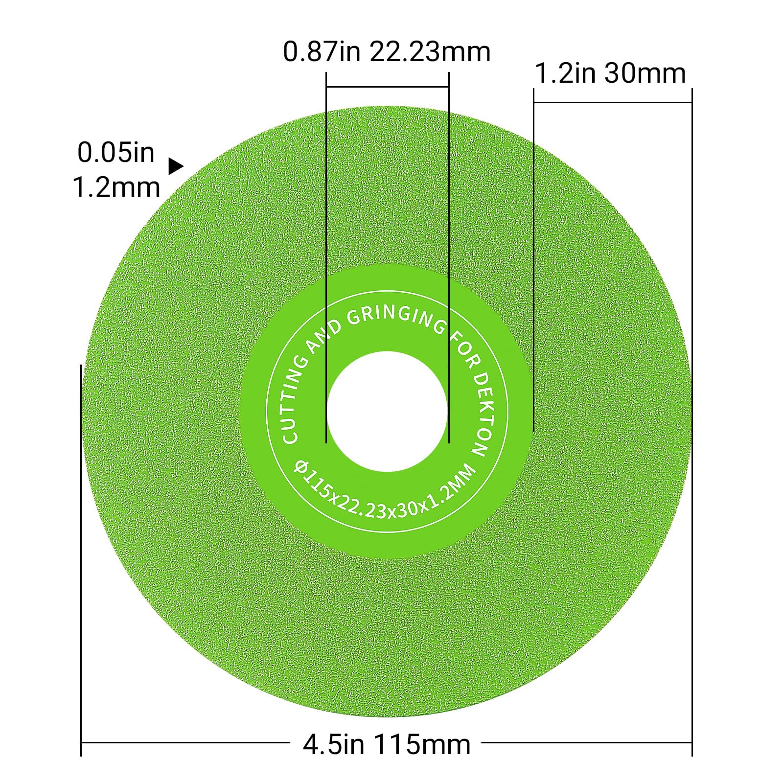 Generic LOZLIN 7/8-inch arbor diamond disc fits most angle grinders.