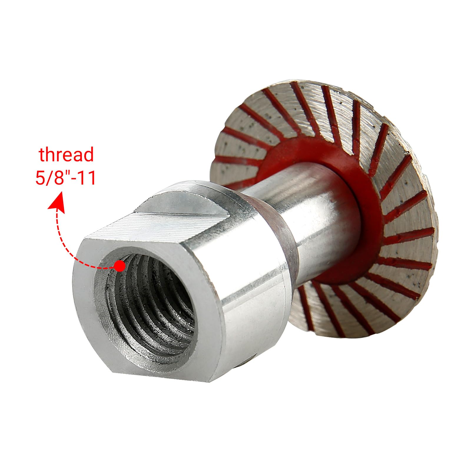 LOZLIN kit supports 5/8-11 thread compatibility with common grinders