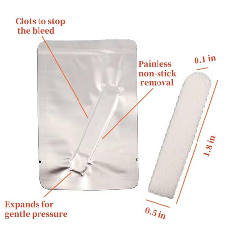 Generic Nose Bleed Stoppers compact size fits in your pocket.