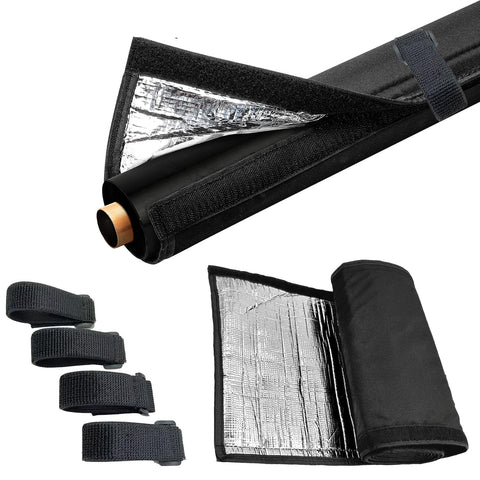 Generic Outdoor Pipe Insulation Cover wrapped around a 72in line set showing weather protection