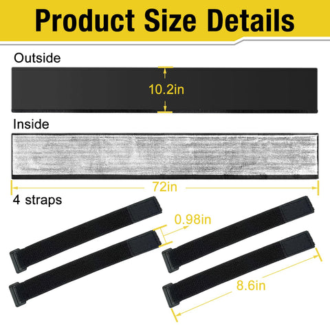 Pearl cotton interior provides thermal buffering inside the cover