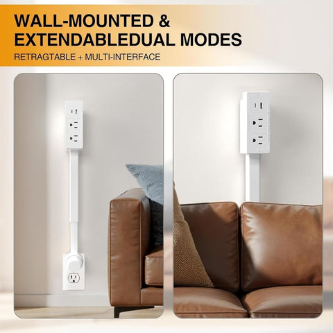 Generic Outlet Extender surge-protection icon emphasizes safety during multi-device powering.