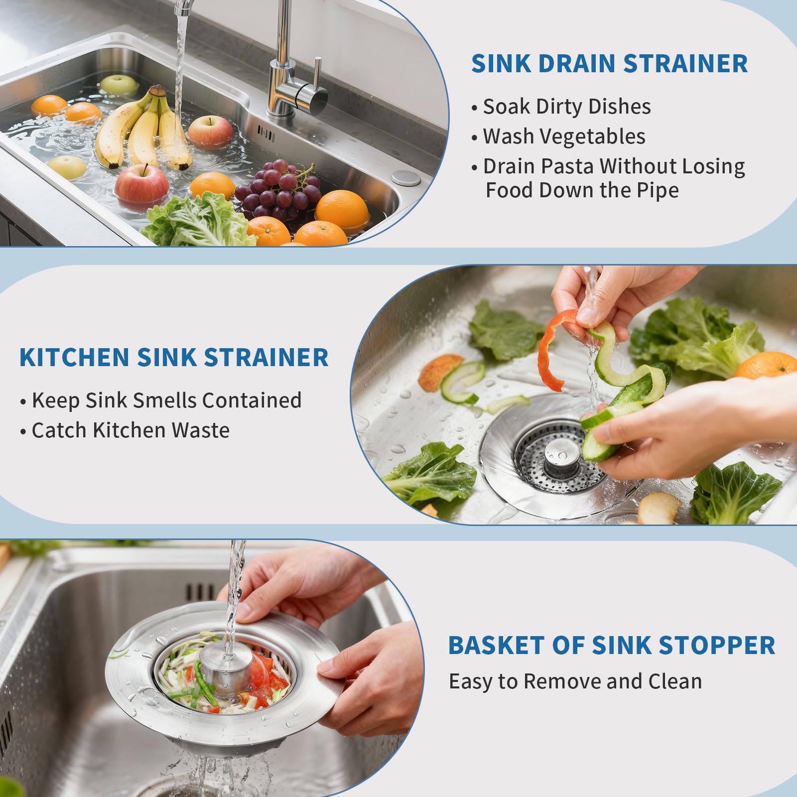 Generic removable basket for easy cleaning after meal prep.