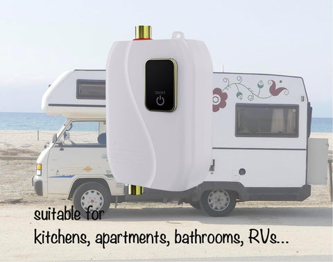 Generic Tankless Water Heater dry-burning protection underscores safety features