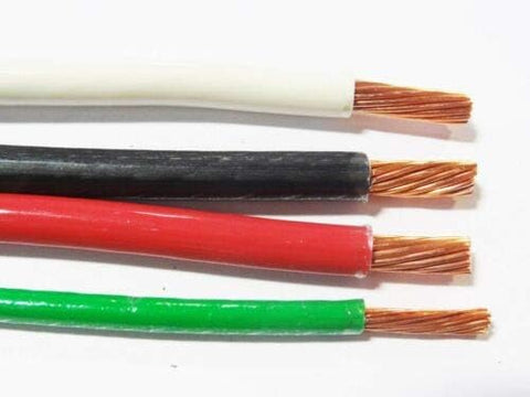 Generic THHN/THWN 6 AWG color wire bundle in four colors for building wiring