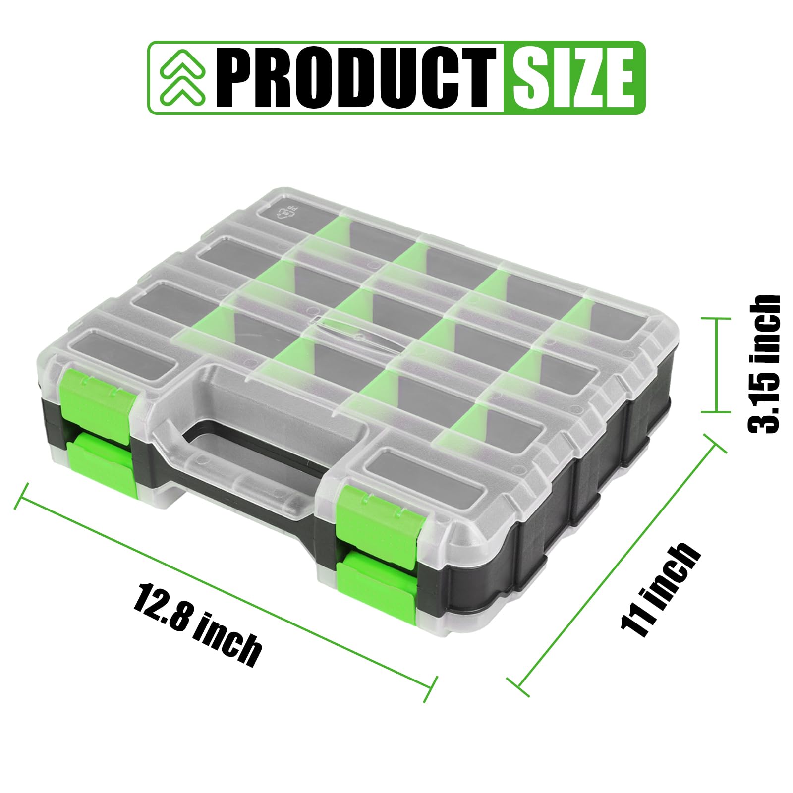 Generic Tool Box double-sided design expands storage for tools and hardware.