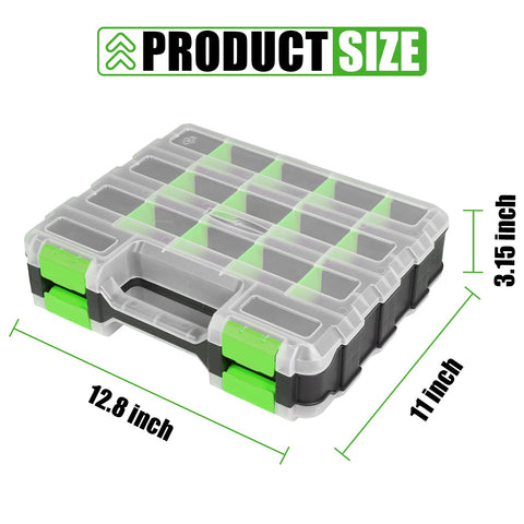 Generic Tool Box double-sided design expands storage for tools and hardware.