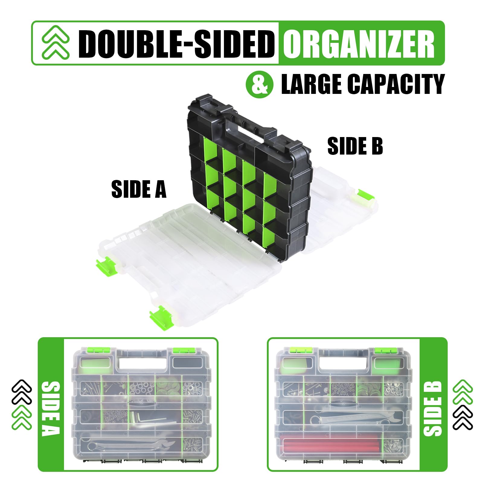 Generic Tool Box sturdy construction withstands rugged workspaces.