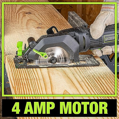 Genesis GCS445SE 4-1-2-inch blade delivers clean cuts.