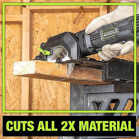 Genesis GCS445SE 45-degree bevel capability for angled joints.