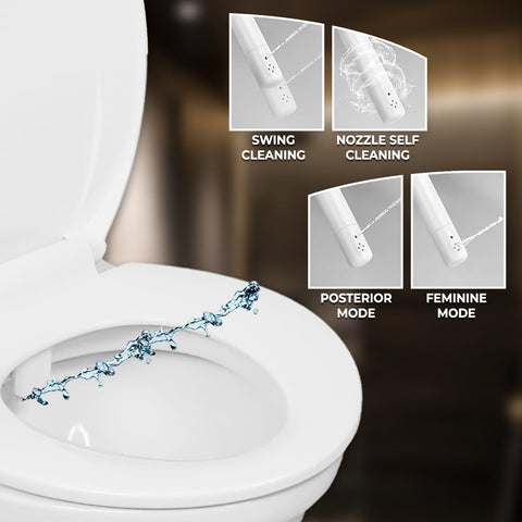 GenieBidet DIY installation without wiring keeps setup simple and quick.