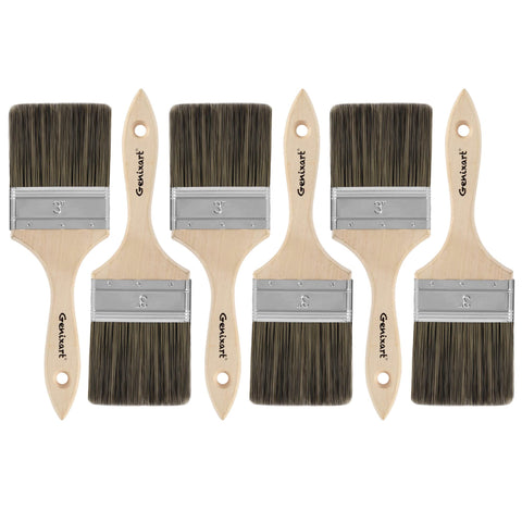 Genixart double thick chip brush for wide wall coverage and smooth finish