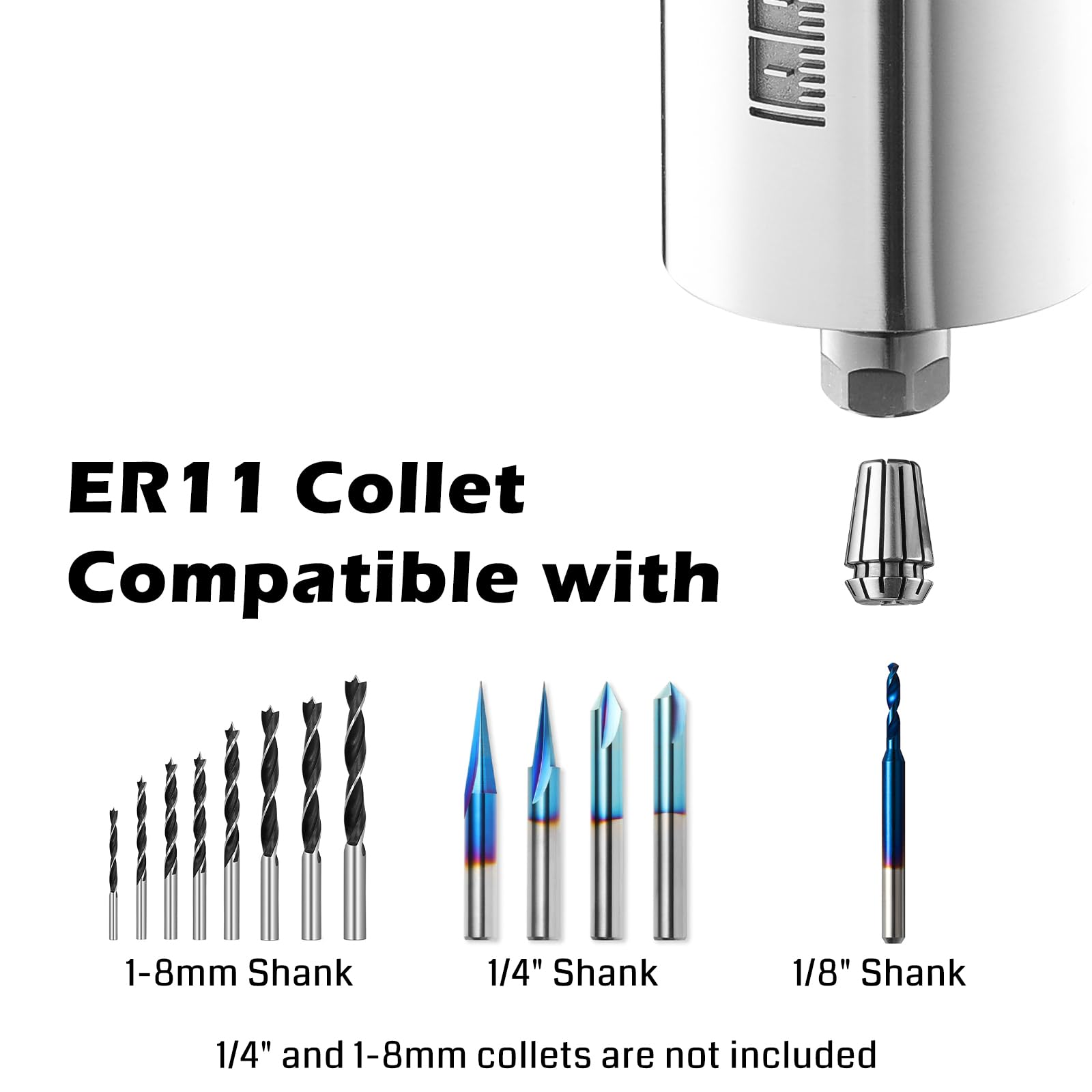Genmitsu 710W with long-life carbon brushes for durability.
