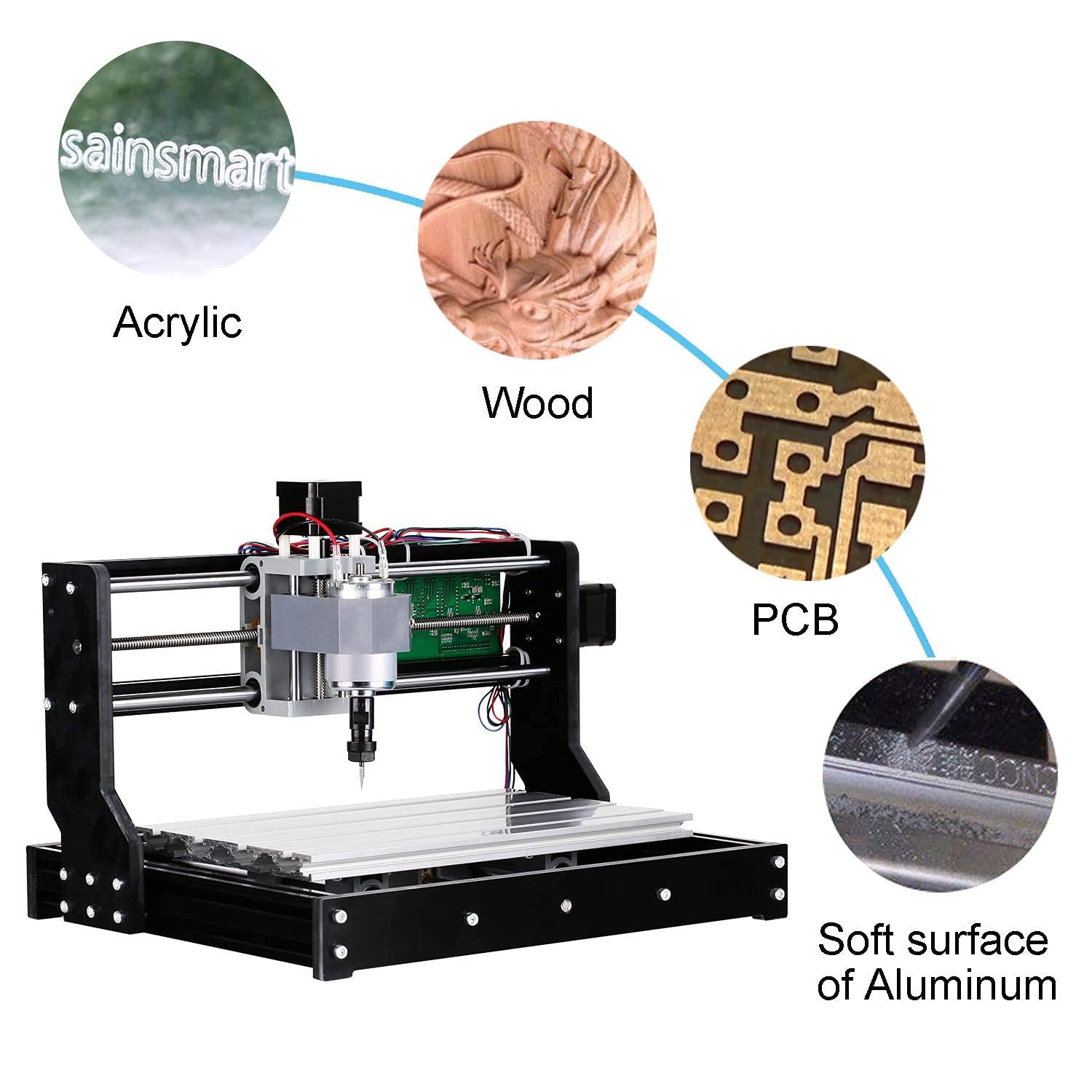 Genmitsu 3018-PRO Carveco Maker Cam included for design and toolpaths