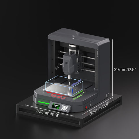 Genmitsu Cubiko safety enclosure with lid auto-stop for safer operation.