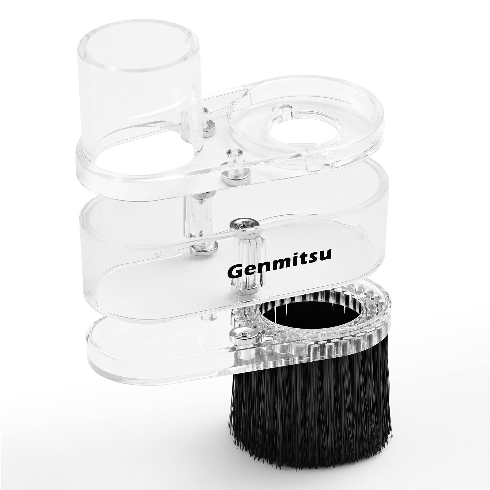 Genmitsu 40mm brush helps sweep dust toward the vacuum for cleaner work area.