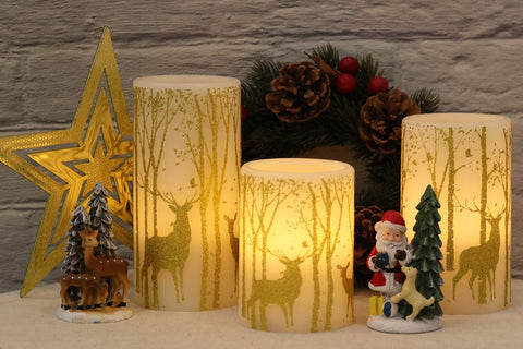 GenSwin flameless 6in pillar candle offers longer runtime with wax-like glow.