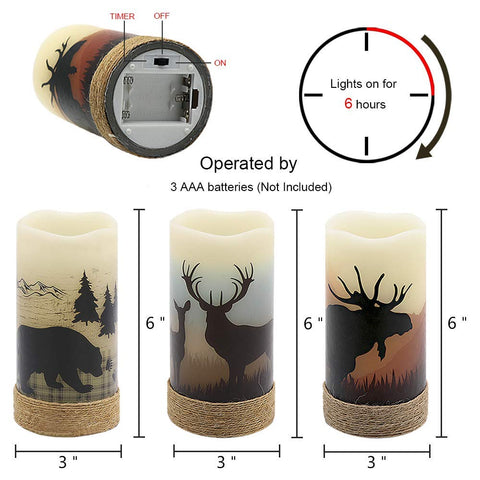GenSwin Christmas home decor with flameless candles for festive mood