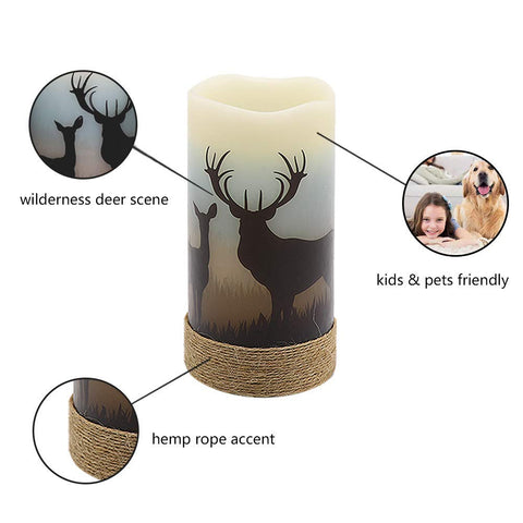 GenSwin three-pack candles ideal for mantel or table decor