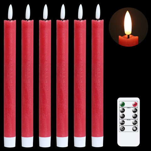 GenSwin flameless taper candles with remote create safe, ambient light for events.