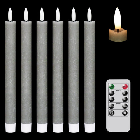 GenSwin flameless taper candles with remote for safe, romantic dining ambiance.