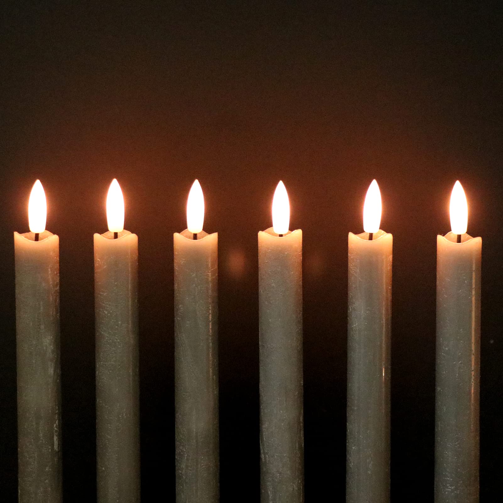 GenSwin real-wax taper candles with authentic look and warm glow.