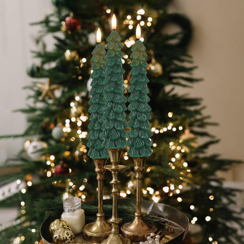 GenSwin safe battery candles run on 2 AAA batteries for kid- and pet-friendly decor.