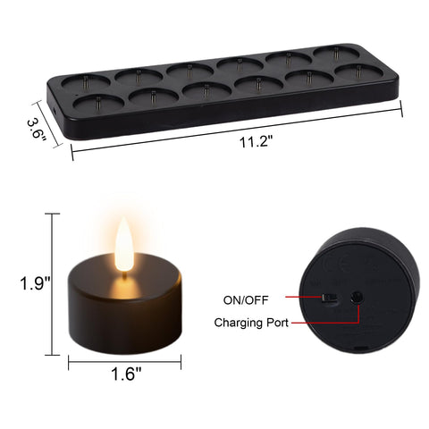 GenSwin tea lights remote control for hands-free ambiance management