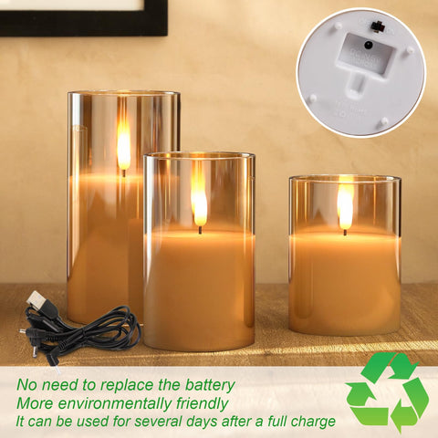 GenSwin USB charging candle for extended, convenient use.