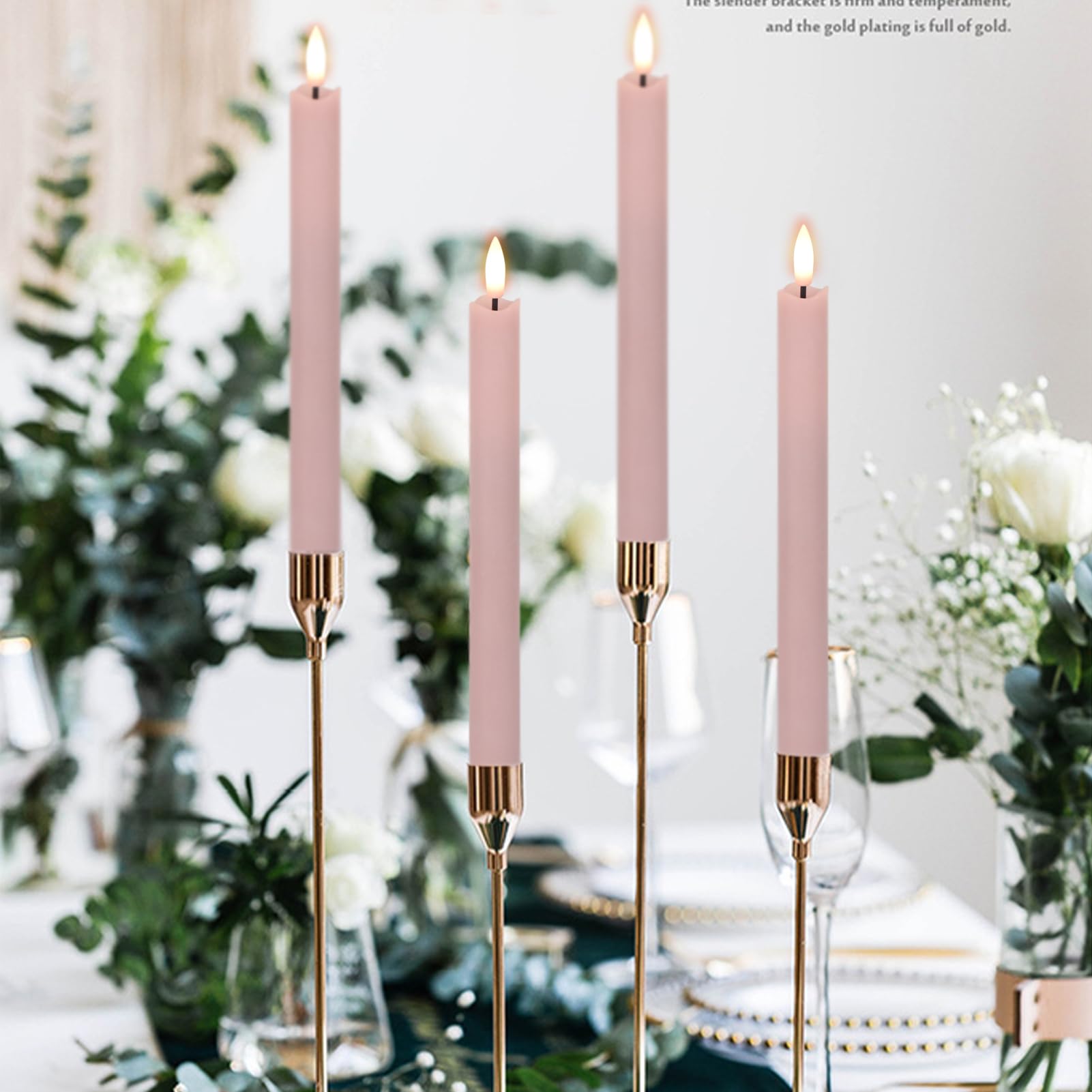 GenSwin warm LED glow enhances dinner and table decor.