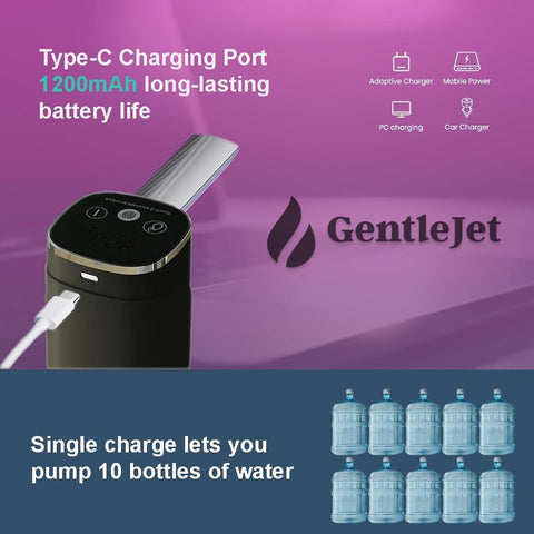 GentleJet quiet operation supports subtle dispensing in shared spaces.