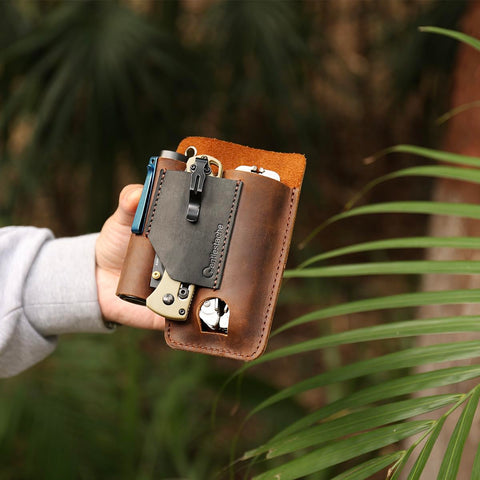 Gentlestache belt clip system keeps gear secure and accessible during work.
