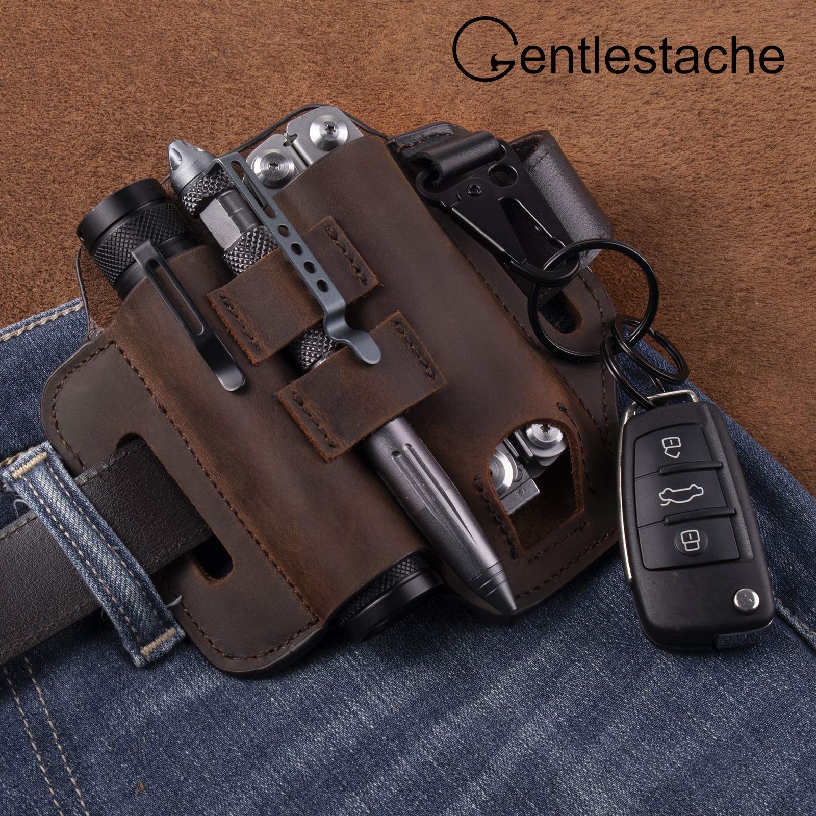 Gentlestache belt loop fits standard 1.5-inch belts securely.