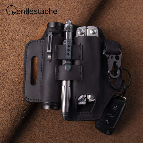 Gentlestache Belt Sheath flashlight holder keeps illumination ready