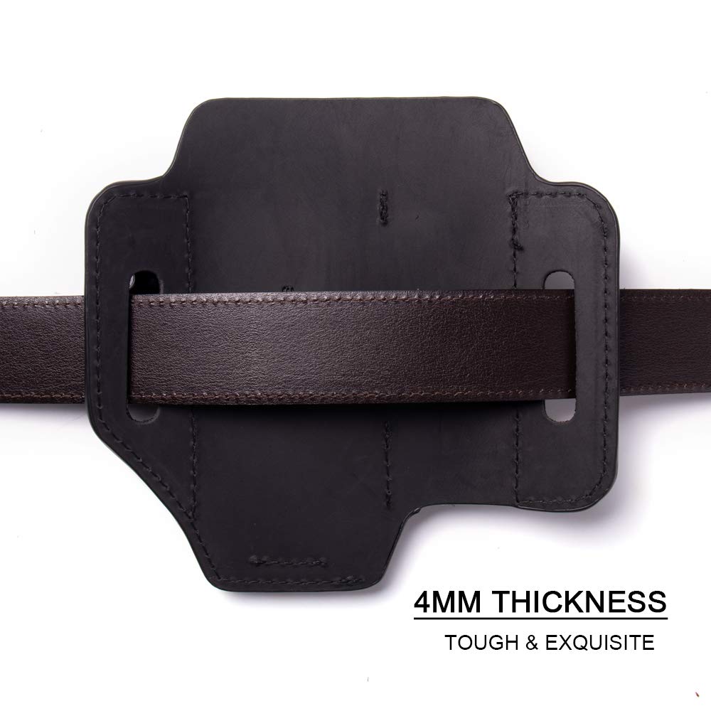 Gentlestache Belt Sheath stitch detail emphasizes quality