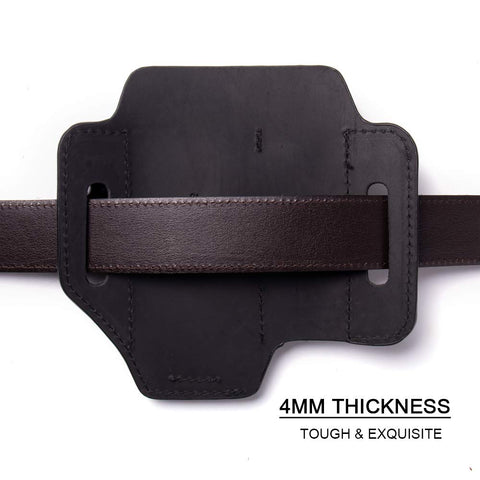 Gentlestache Belt Sheath stitch detail emphasizes quality