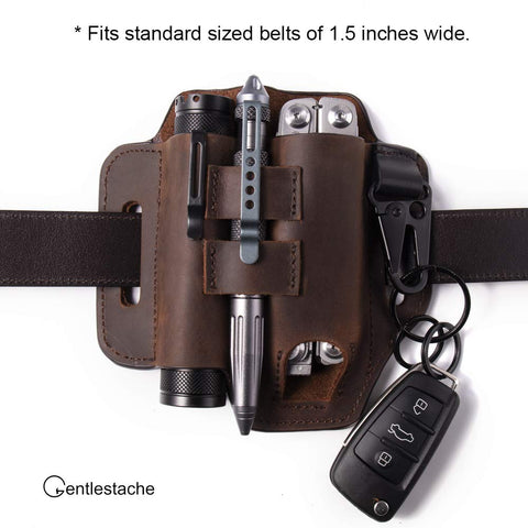 Gentlestache flashlight holder keeps illumination tools within easy reach.