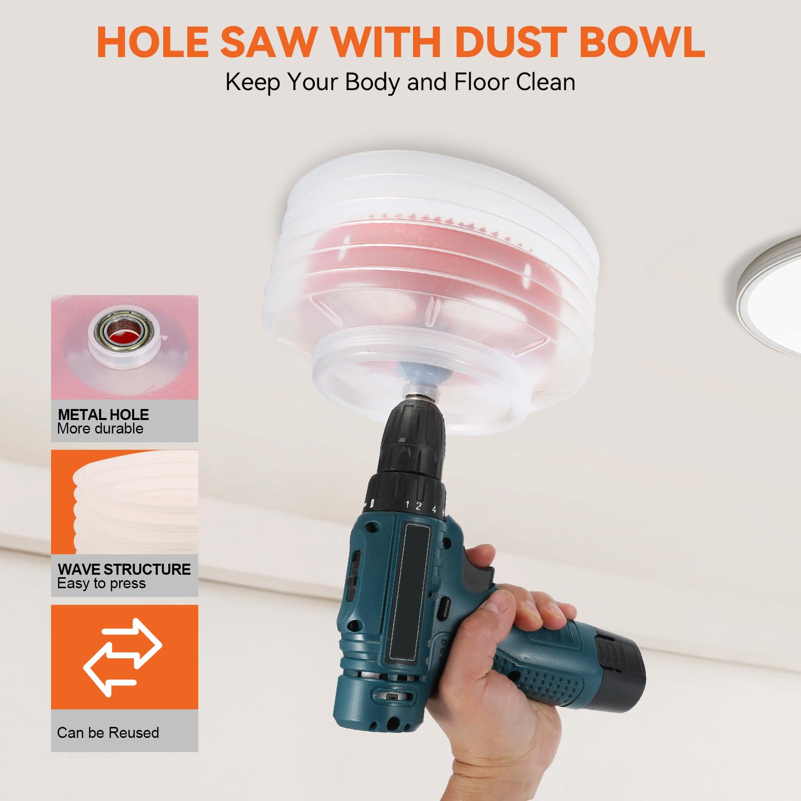 Genubi Industry 4-1/4 inch hole saw for accurate small openings in tight spaces.