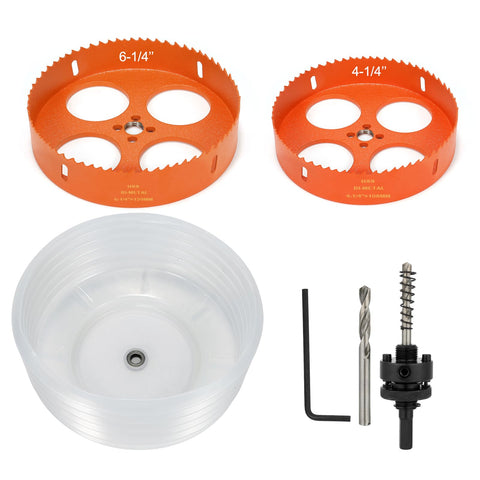 Genubi Industry 6-1/4 inch hole saw ready for precise recessed lighting cuts.