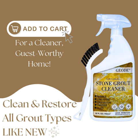 GEODE limestone travertine-safe formula for natural stone.