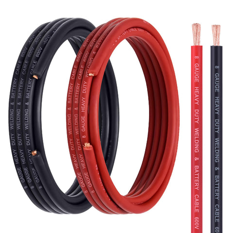 Geosiry red 15ft battery cable for high-current automotive connections