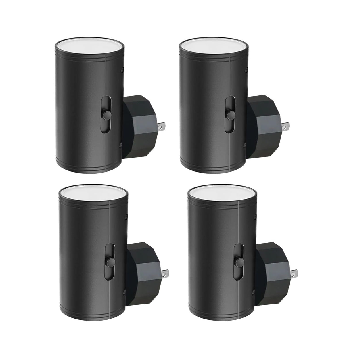 GEPLAD 4-pack night light with dusk-to-dawn sensor illuminates steps safely.