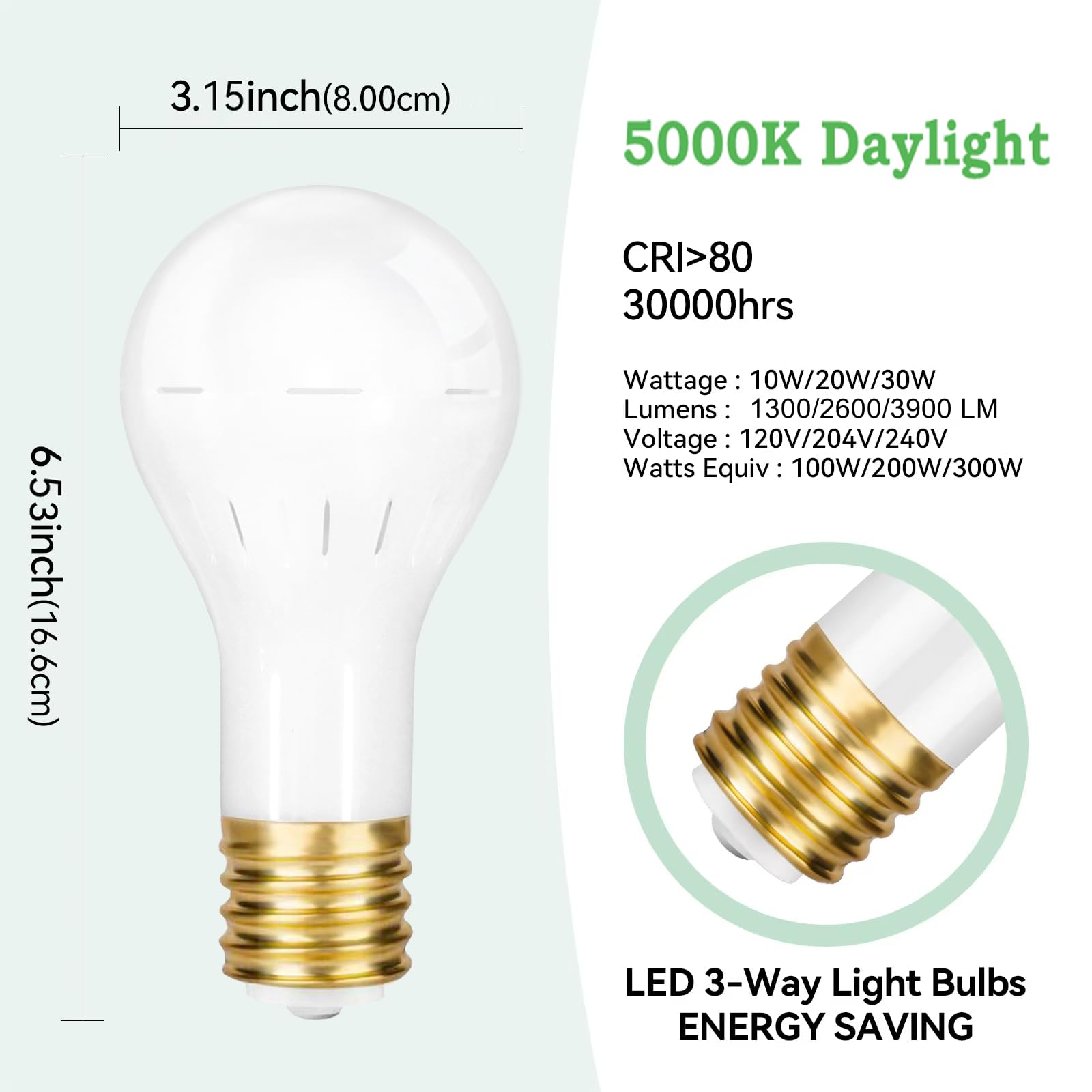 GEPLAD 5000K daylight Mogul bulb delivers true color for crafts and restoration projects.