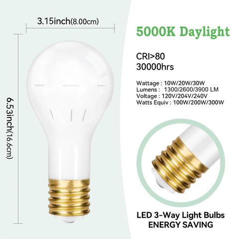GEPLAD 5000K daylight Mogul bulb delivers true color for crafts and restoration projects.