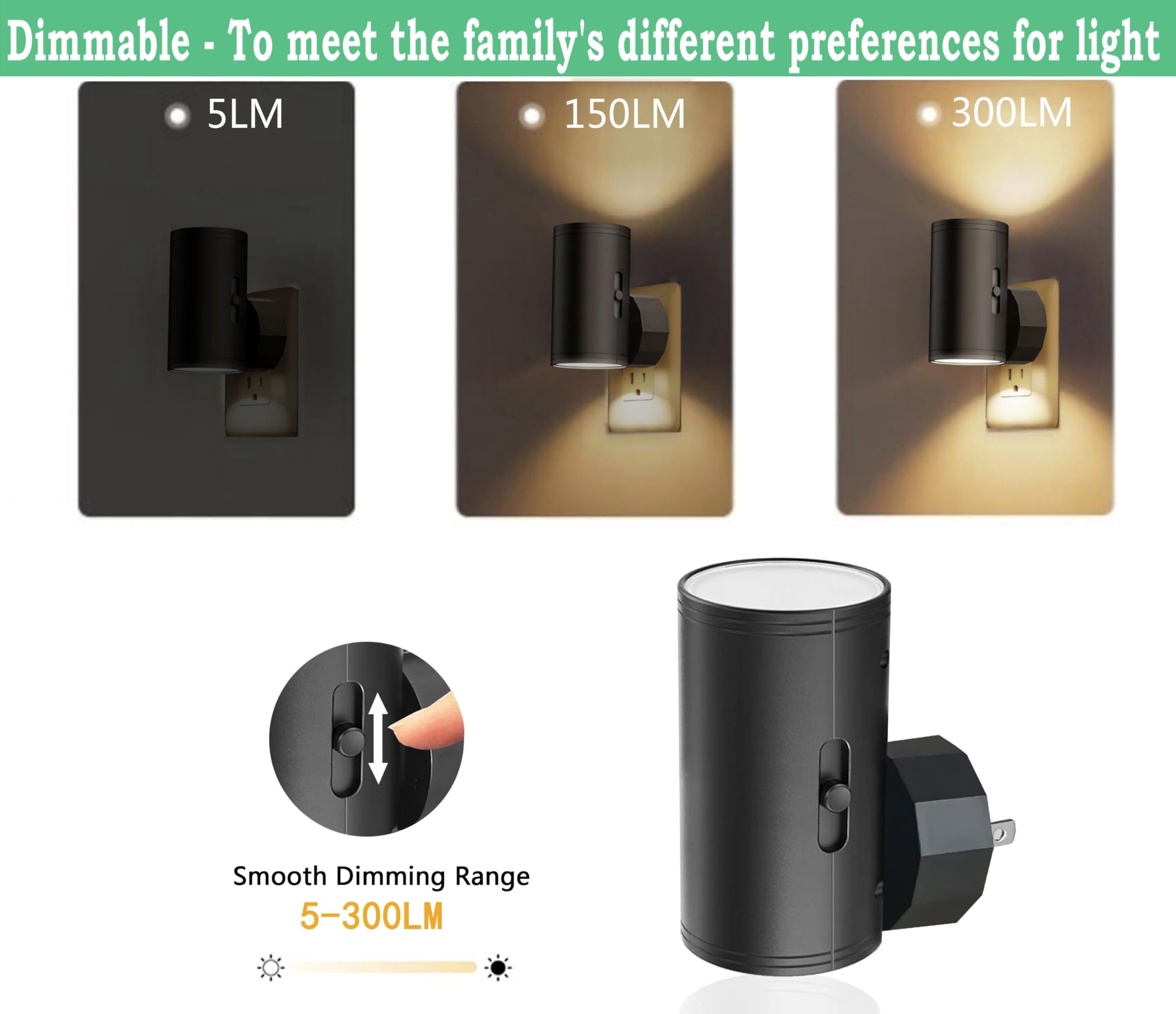 GEPLAD dimmable night light offers adjustable brightness for calm evenings.