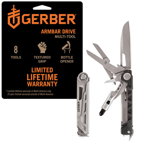 Gerber Armbar Drive blade-open for quick outdoor cutting tasks.