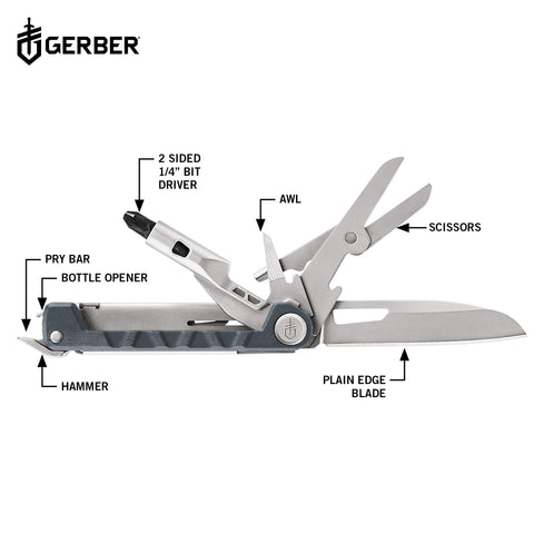 Gerber Armbar Drive pocket knife blade ready for quick cuts on trail