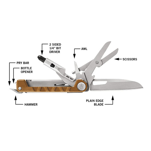 Gerber Armbar Drive textured handle offers secure, all-weather grip